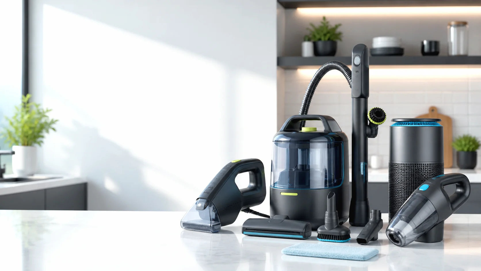 Purcurex compact home appliances on a modern kitchen counter